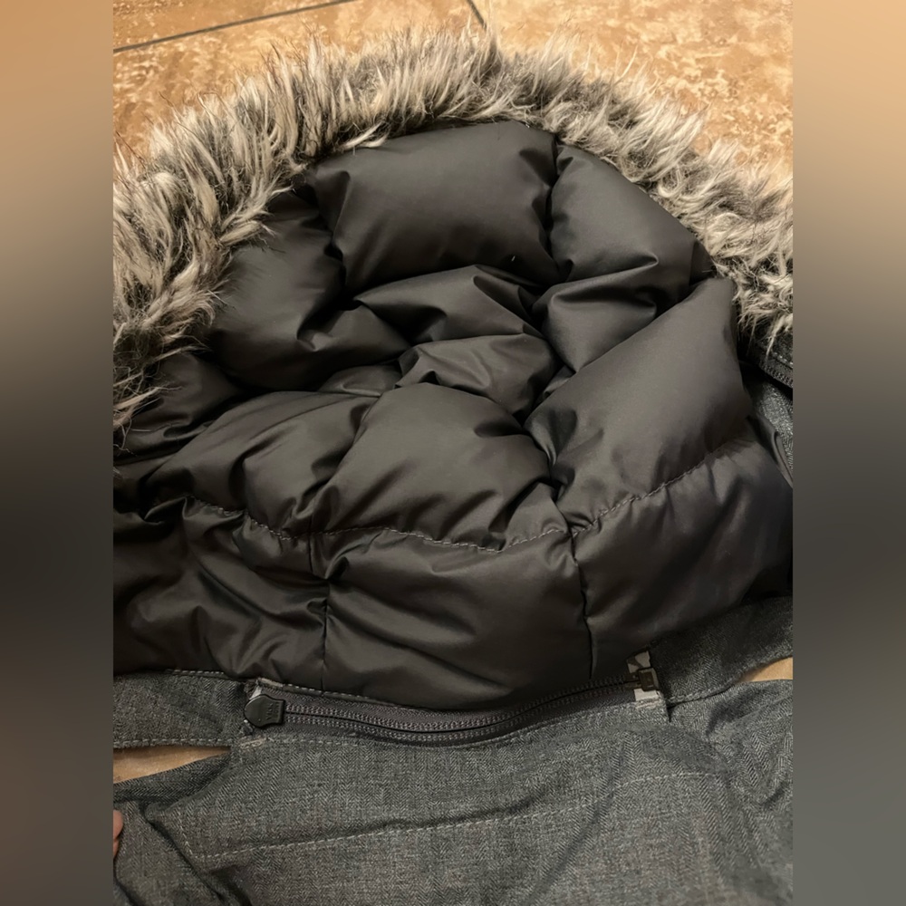 The North Face Arctic Parka Heathered Grey Down Winter Coat - Medium EUC - Picture 11 of 17